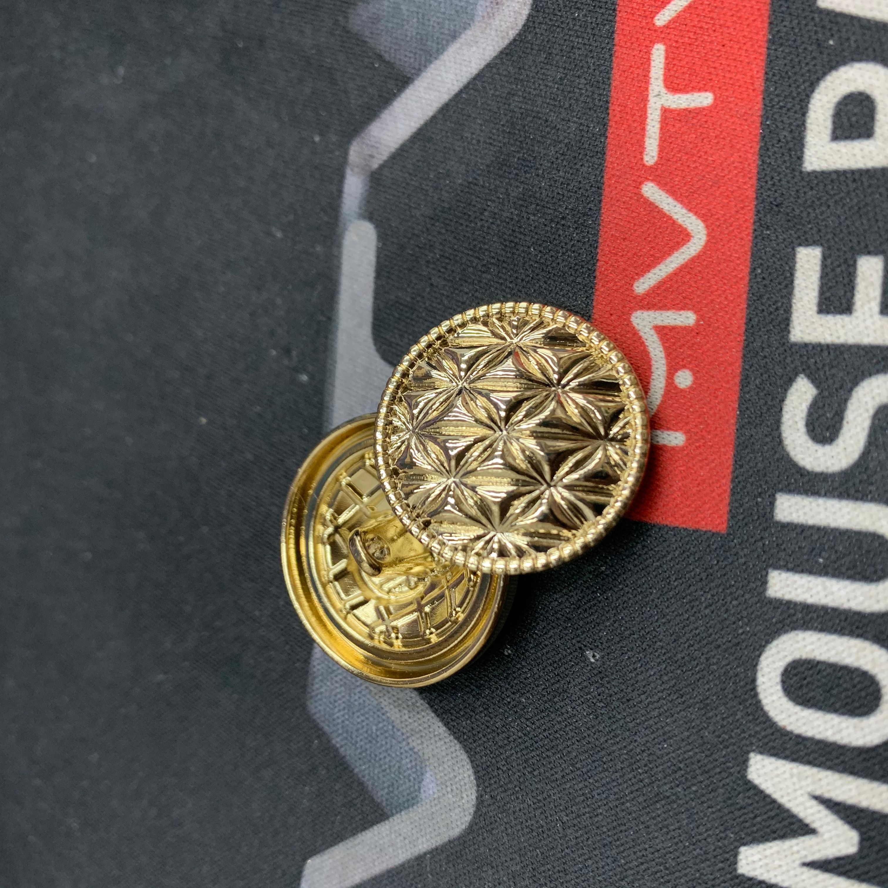 Alloy hand-stitched button gold thumbnail