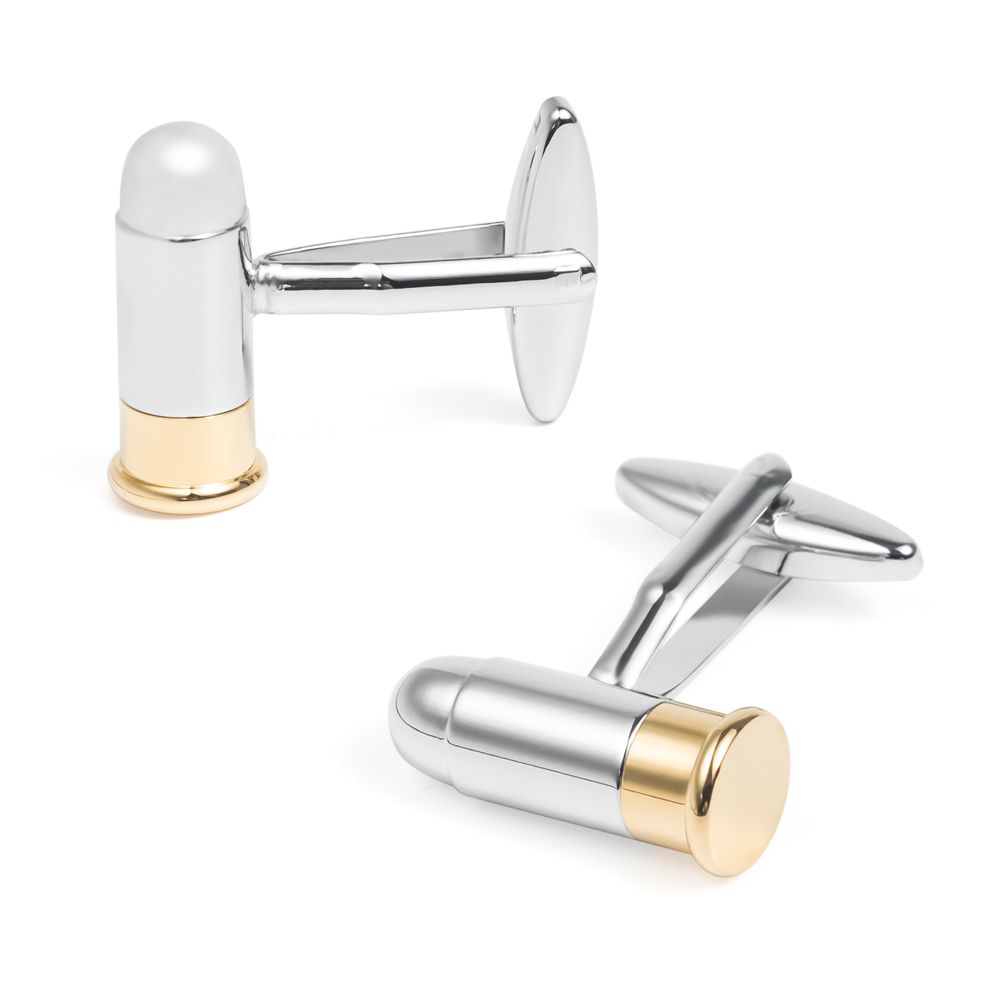 In stock, there are fun bullet-shaped, smooth, plain metal cuff buttons and cufflinks for men's French shirts Application Scenario