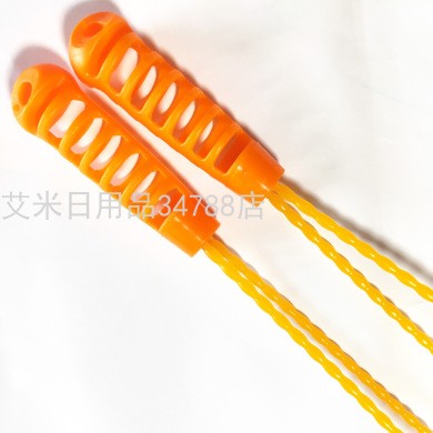 塑料按摩器双色拉背滚轮背部按摩器手动拉背拉轮详情图3