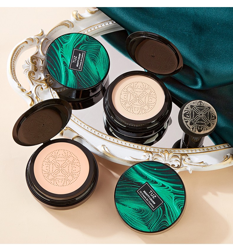 TUZ's charming and rejuvenating Cushion CC Cream Conceals, moisturizes and brightens the skin. The small mushroom hairstyle helps control oil for a long time. The same style as the Internet celebrity for both men and women detail image 16