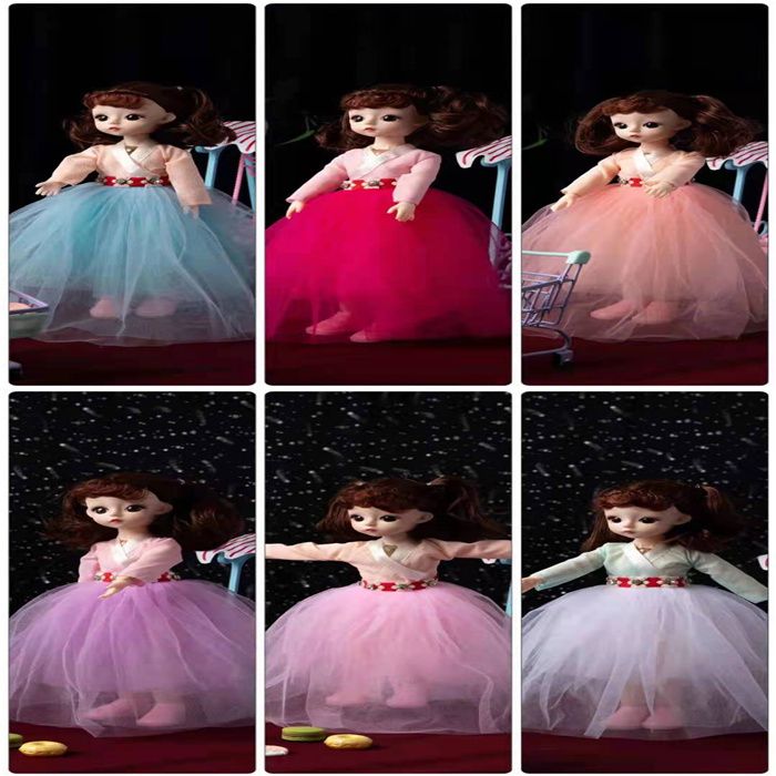 32cm关节可动智能音乐洋娃娃古装碎花裙婚纱唯美精致