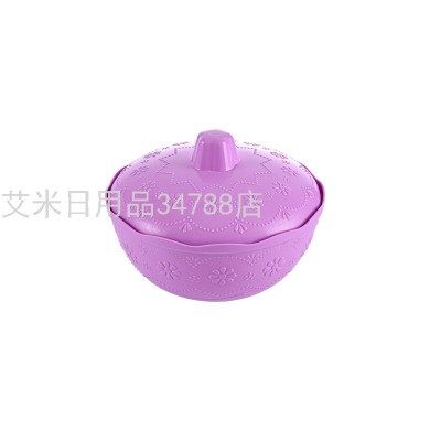 圆形糖果盅糖果罐大号食品收纳带盖零食储物罐071-4详情图1