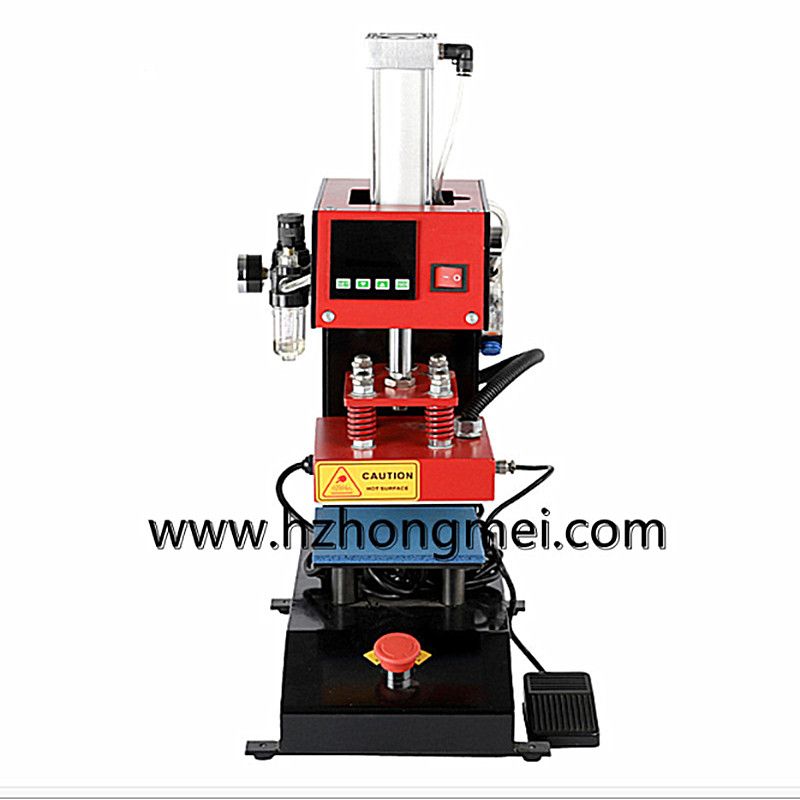 CE-30 pneumatic hot stamping machine, 15x15 pneumatic hot stamping machine, heat transfer and pressure hot stamping machine, water-washed clothing label hot stamping machine Specification image