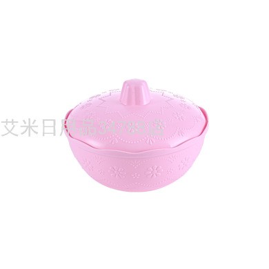圆形糖果盅糖果罐最小号食品收纳带盖零食储物罐071-1详情图1