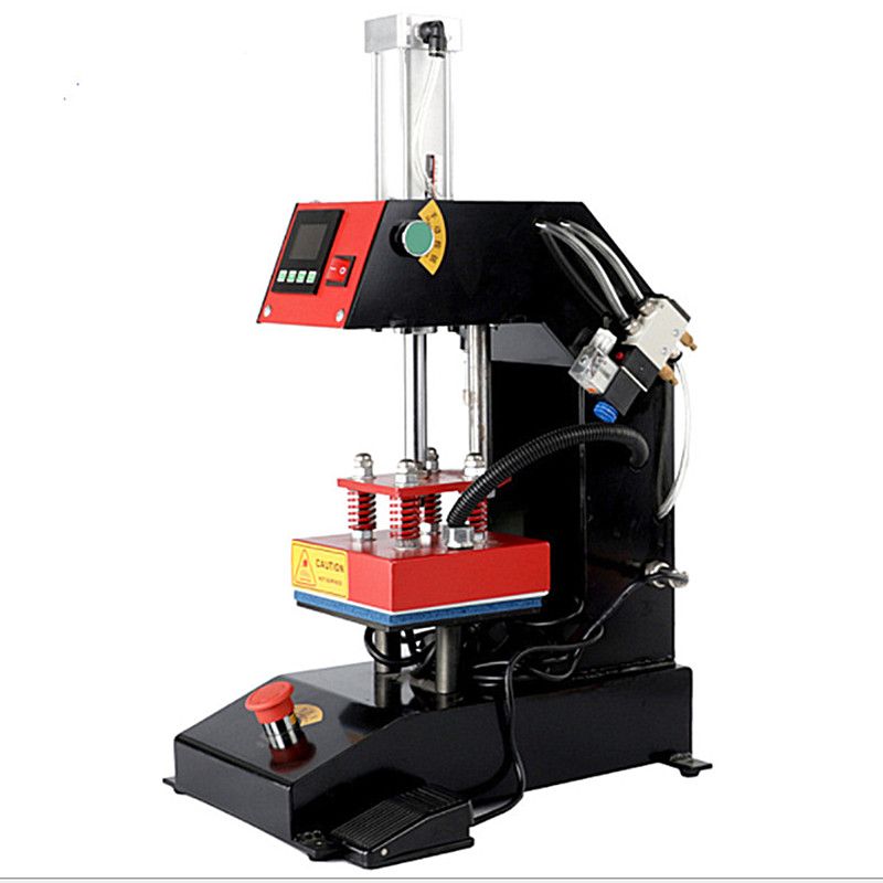 CE-30 pneumatic hot stamping machine, 15x15 pneumatic hot stamping machine, heat transfer and pressure hot stamping machine, water-washed clothing label hot stamping machine Item Picture