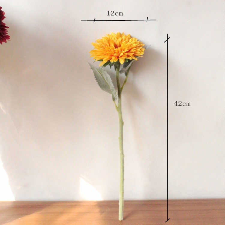 Wholesale of multi-layered sunflowers, Teddy double-petal sunflowers, artificial silk flowers, cross-border supply manufacturer detail image 3