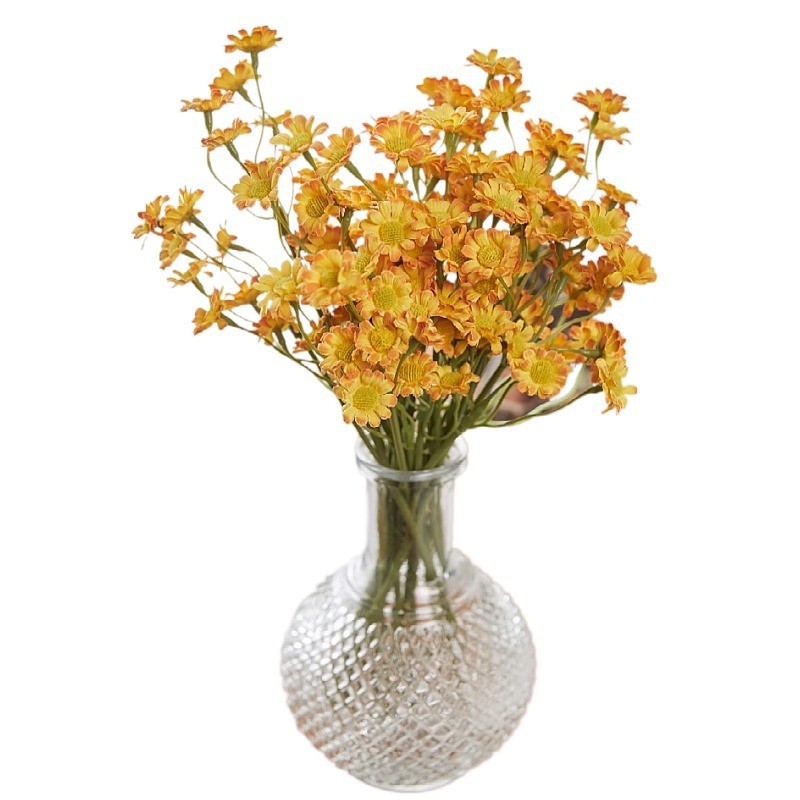 Wholesale of simulated chamomile bouquets, garden daisies, artificial flowers for dining tables, and fresh African daisies for soft furnishings detail image 10