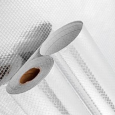 Diamond-shaped anti-oil fume stickers, kitchen splash stickers, self-adhesive aluminum foil contact paper, waterproof and heat-resistant wallpaper stickers, suitable for kitchen drawer linings, shelf linings, countertops and stoves, 3m*60cm details Picture