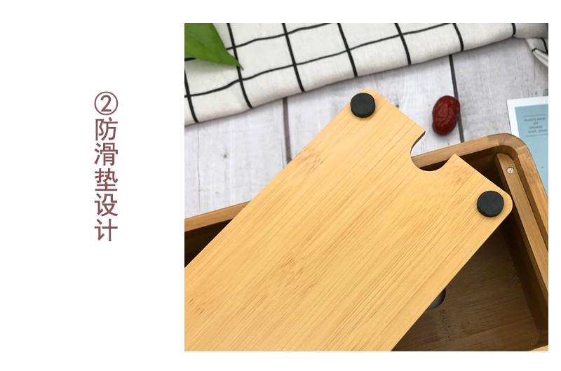 竹制纸巾盒收纳盒楠竹桌面整理抽纸盒下面翻盖简易纸巾盒详情图10