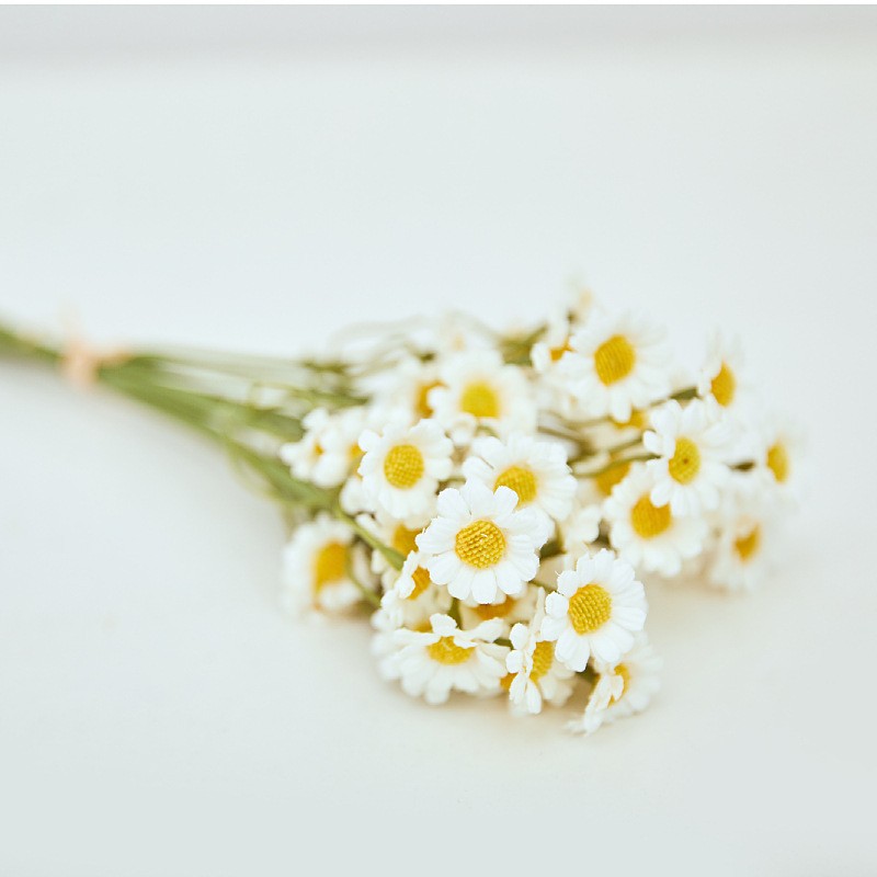 Wholesale of simulated chamomile bouquets, garden daisies, artificial flowers for dining tables, and fresh African daisies for soft furnishings detail image 19