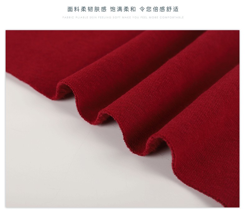 In stock, there are non-falling thickened fabric thermal underwear for children, knitted fabric 380g spandex polyester dyed fabric detail image 8