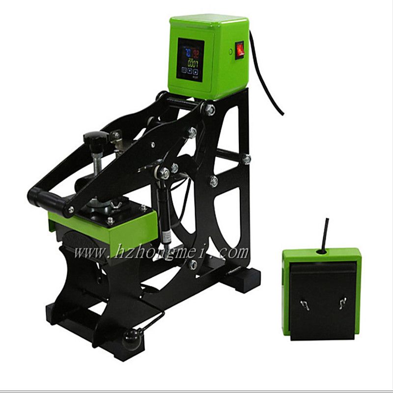 AH1701 Dual-function hot stamping machine, flat plate baking cap machine, baseball cap pressing and stamping machine, heat transfer printing equipment details Picture