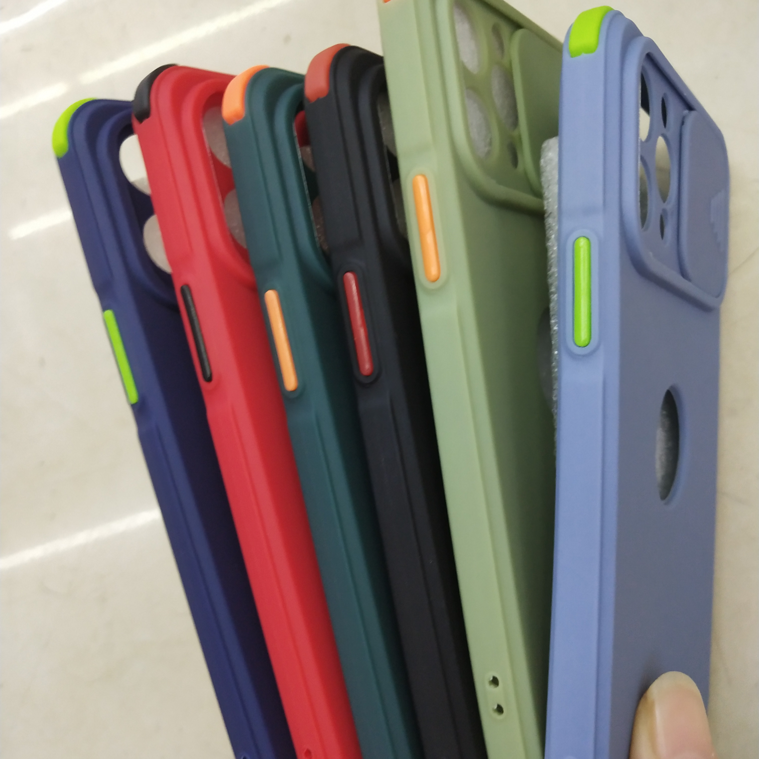 Soft case for sliding window phone