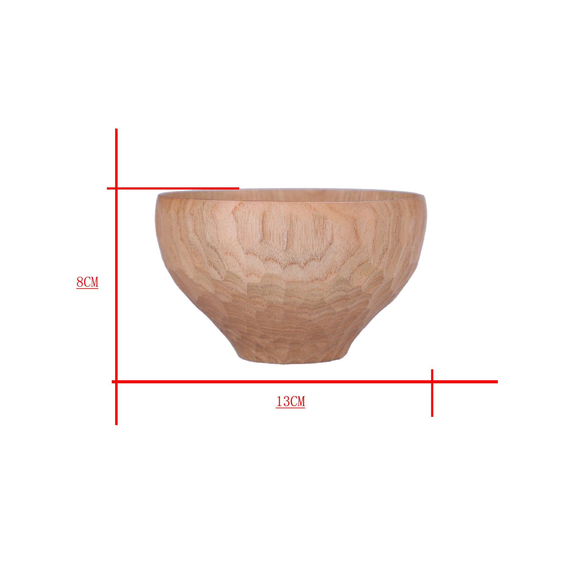 Turtle Shell Shape Wooden Bowl Carved Solid Color full figure