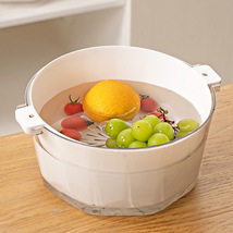 Y24-6235创意厨房沥水洗菜篮家用双层洗菜盆水果蔬菜清洗沥水篮