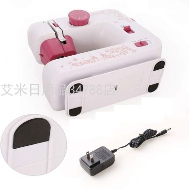 家用功能型缝纫机12线迹电动台式带锁边缝纫机产品图