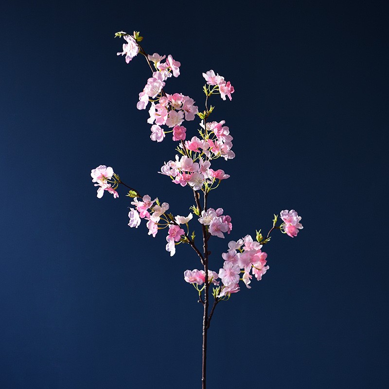 The manufacturer simulates 4-pronged cherry blossom branches, long branches, artificial flowers, silk fabric, plastic flowers, wedding decorations, arches, guiding paths, and artificial flowers detail image 6