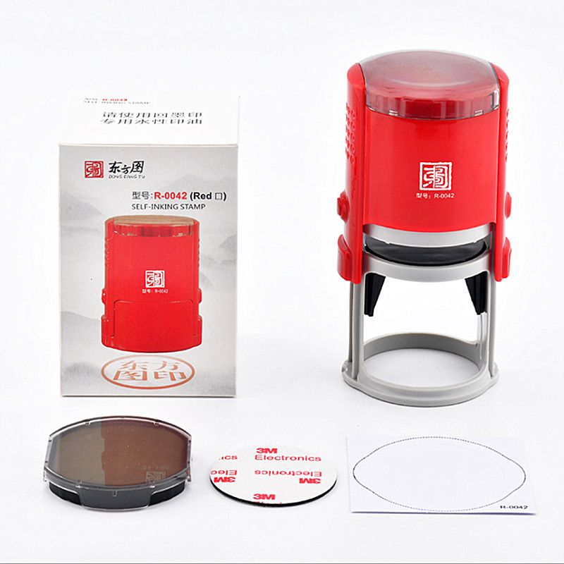 Portable ink return seal, tipping seal, automatic oil output, 10,000 times Oriental Map ink return seal material Application Scenario