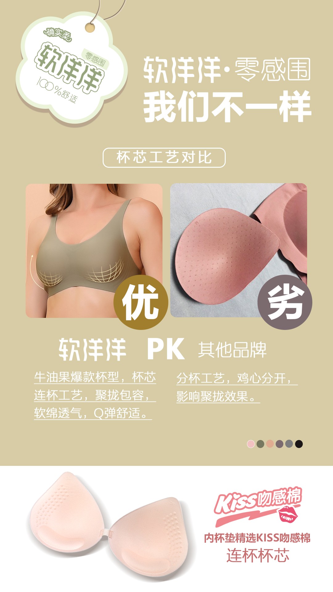 软洋洋零感围软支撑新工艺文胸无痕轻薄半液态体感确实柔文胸详情18