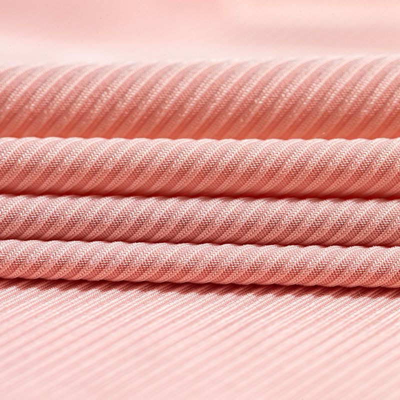 100D+30D2*2 customizable ribbed ice silk, lustrous, friendly, comfortable, soft, cool, breathable Lycra fabric, elastic drape, wide-leg pants, home wear, top, ribbed knitted fabric, pajamas, casual fabric details Picture