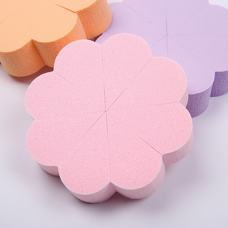 New flower-shaped single-piece powder puff, dry BB cream powder puff, not easy to absorb powder, personalized powder puff factory direct sales detail image 6
