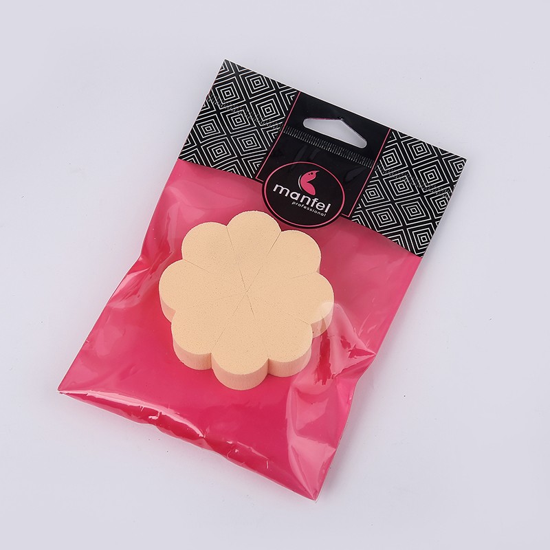 New flower-shaped single-piece powder puff, dry BB cream powder puff, not easy to absorb powder, personalized powder puff factory direct sales detail image 4