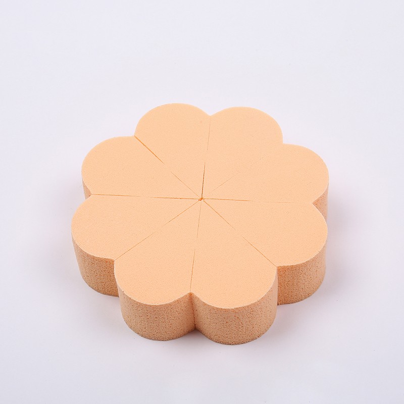 New flower-shaped single-piece powder puff, dry BB cream powder puff, not easy to absorb powder, personalized powder puff factory direct sales detail image 2