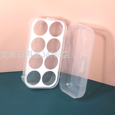 8个装美妆蛋套盒鸡蛋壳 干湿两用泡水大巨软不吃粉化妆海绵粉扑蛋细节图