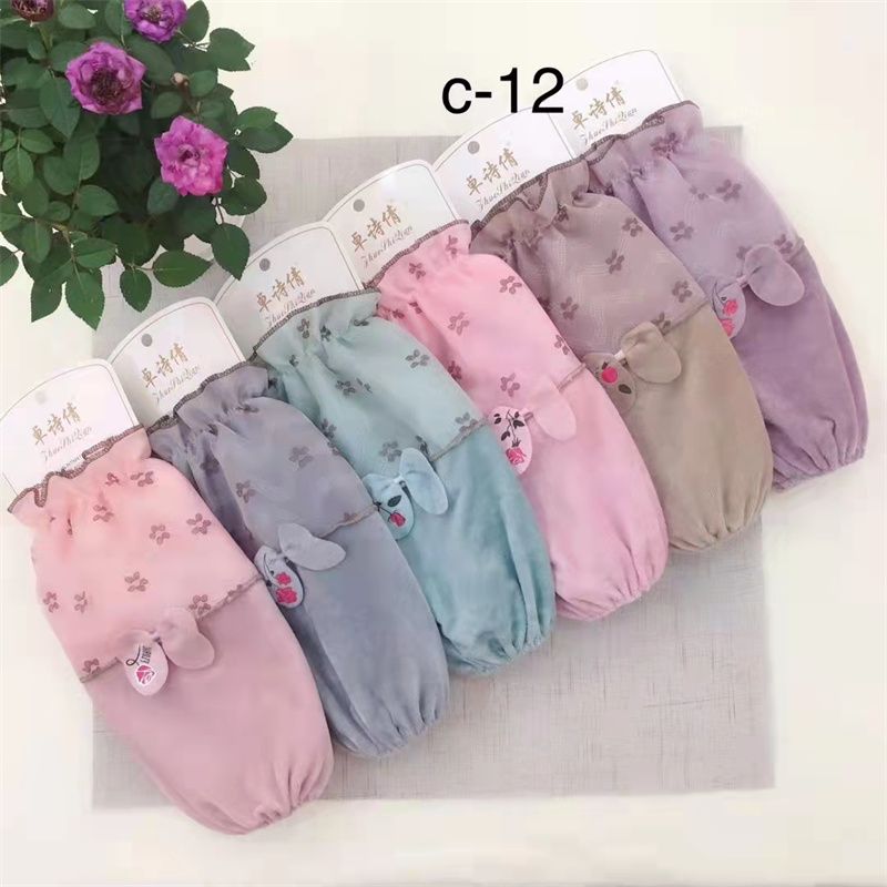 Zhuo Shi Qian Sleeve Sleeve Sleeve Sleeve Office Kitchen Cleaning Short C-12