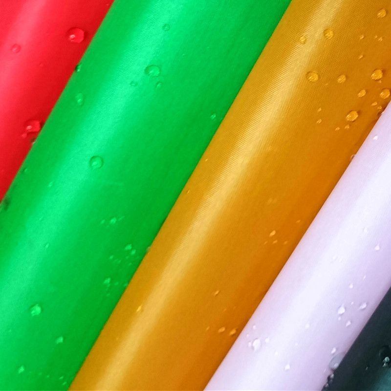 厂家直销190TD涤塔夫加密PU防水帐篷布雨伞布气模布厂家直销爆款