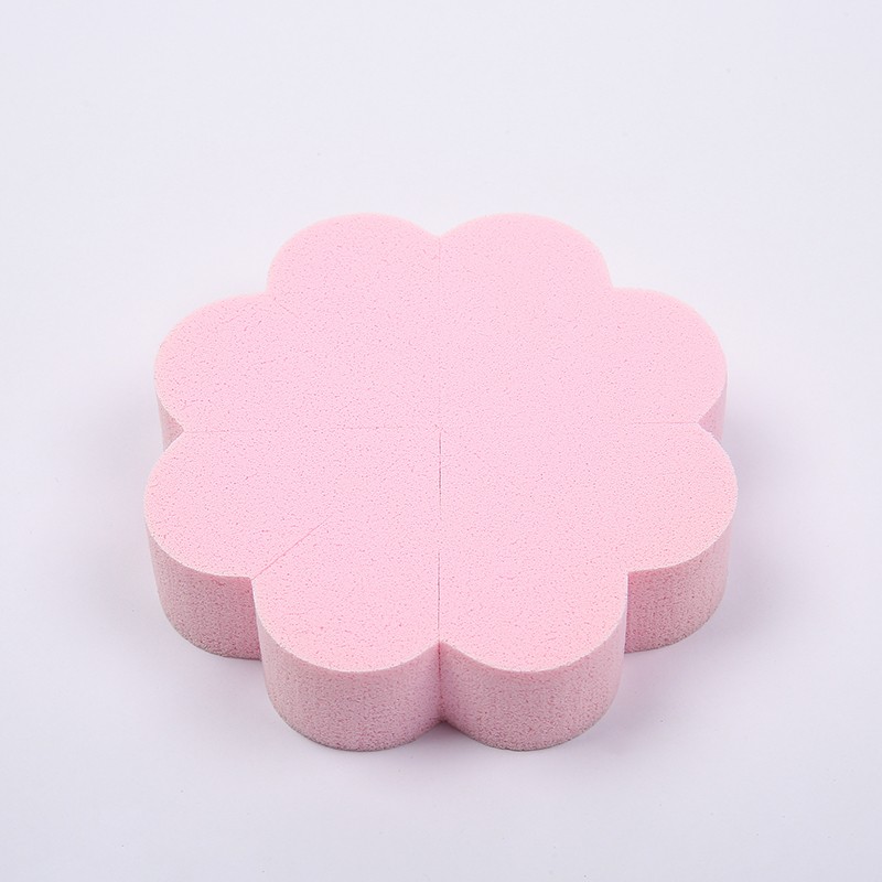 New flower-shaped single-piece powder puff, dry BB cream powder puff, not easy to absorb powder, personalized powder puff factory direct sales detail image 5