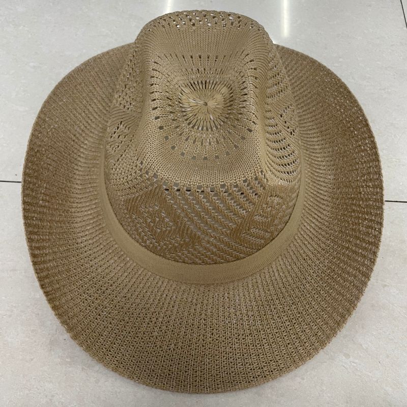 Men's Hat Outdoor Leisure Beach Shade Large Diamond Shape Large Denim Picture Texture Knitted Men's Hat details Picture