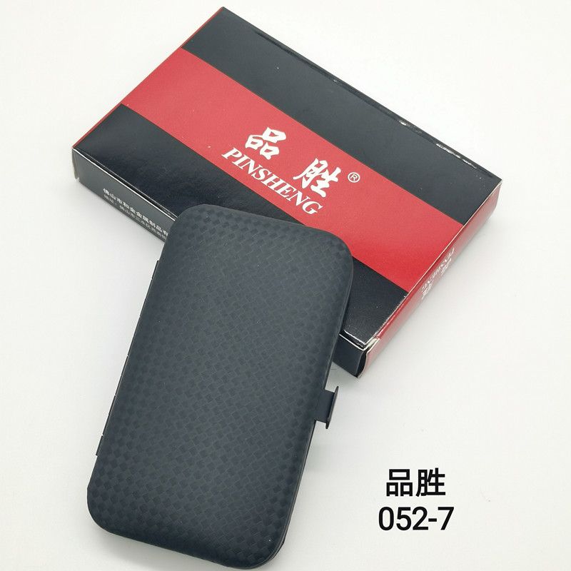 Pinsheng 052-7 Blackening Nail Clippers Set, Nail Care Set 7-piece Set, Factory Direct Sales, Men's and women's home nail Care Products, Nail Clippers Set, Beauty Set, Eyebrow clippers, file nails, Ear Picks Specification image