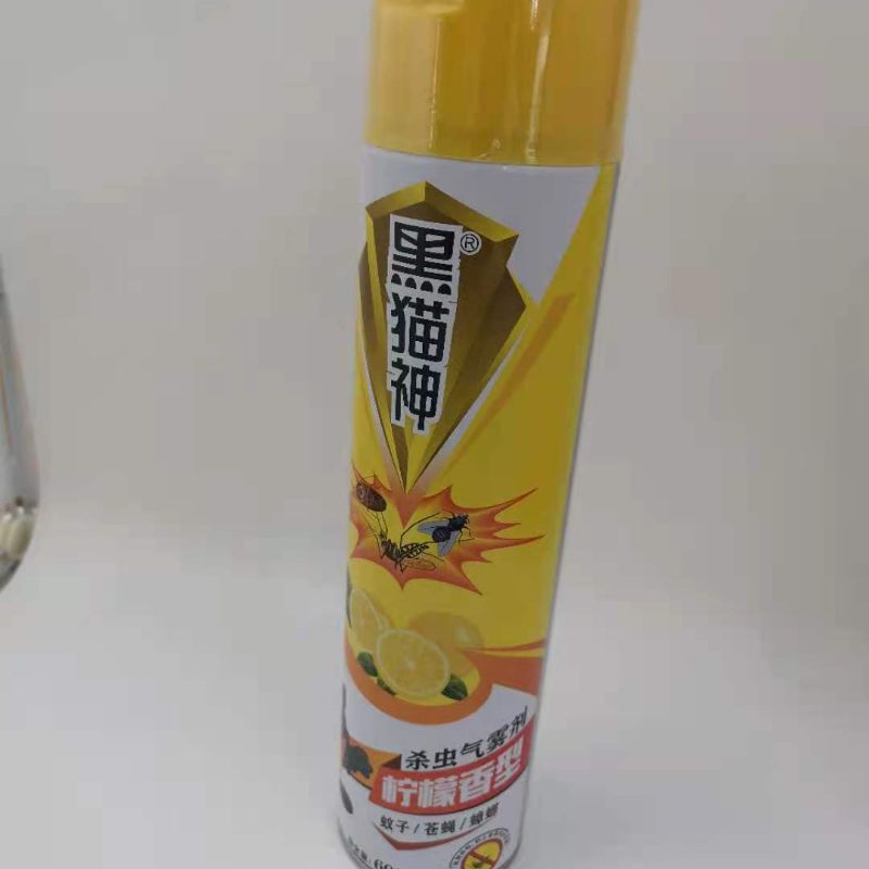 黑猫神杀蟑气雾剂罐装柠檬香厂家直销