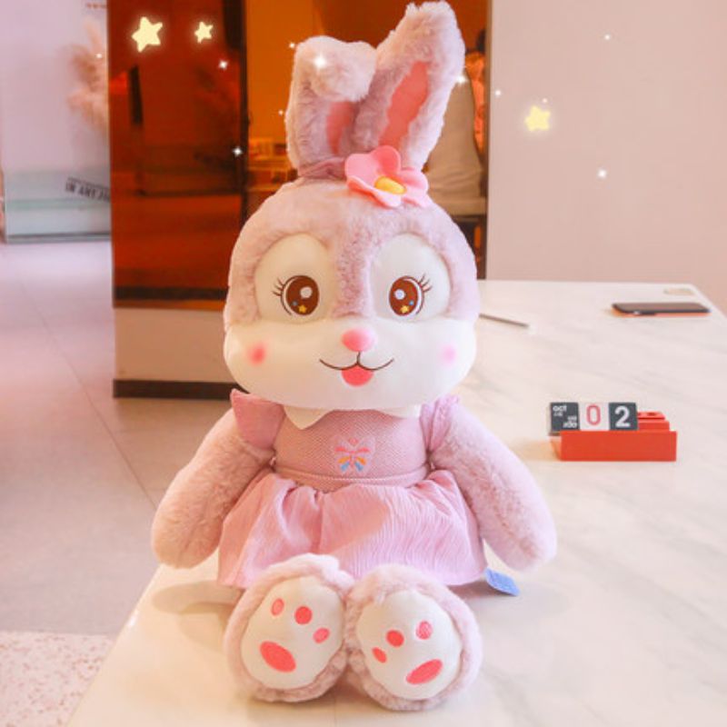 Cute little rabbit doll, pink plush toy, sleeping pillow, plush doll, birthday gift for girls Specification image