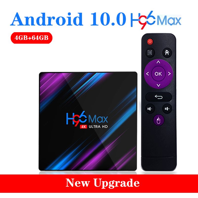 H96 Max TV box RK3318 Four nuclear Double wifi Bluetooth 4.0 Android 10.0 TV set-top box