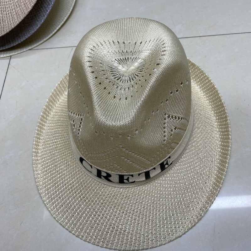 Men's Hat Cowboy Hat Casual Fashion Knitting Trend Outdoor Casual Texture Men's Hat Air Vent Specification drawing