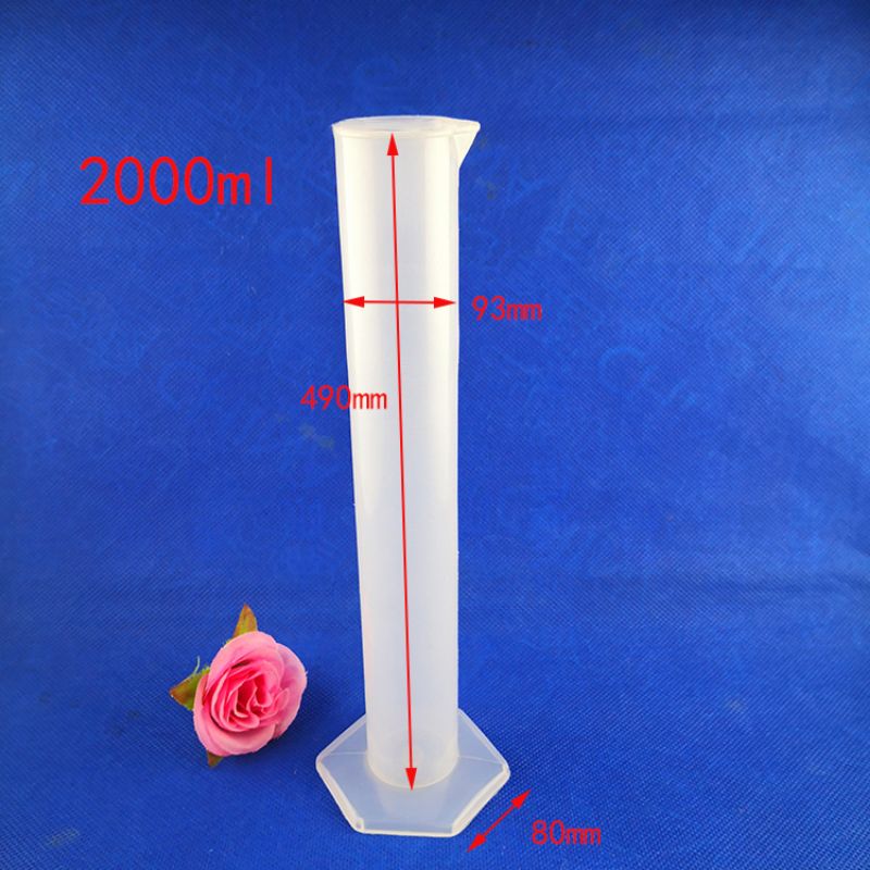 量筒学生教室教具刻度筒试剂杯2000ml量具6角量杯分装现货pp义乌小百货详情图2