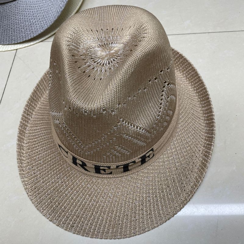 Men's Hat Cowboy Hat Casual Fashion Knitting Trend Outdoor Casual Texture Men's Hat Air Vent details Picture