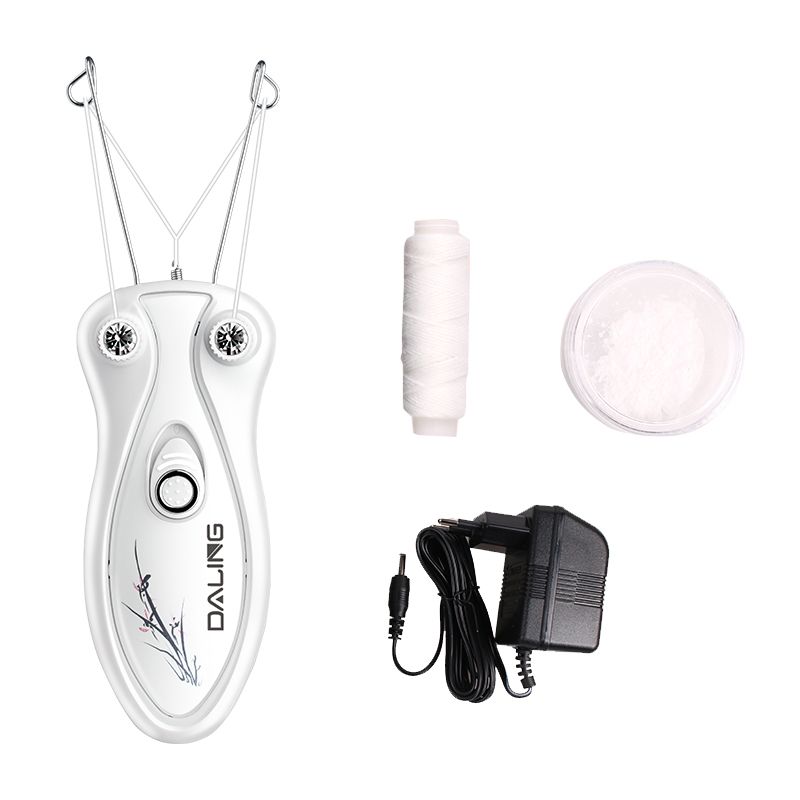 DALING-6008 Electric face straightening device, face hair plucking device, facial hair removal instrument, facial hair remover, face twisting machine, a perfect tool for removing facial hair Application Scenario