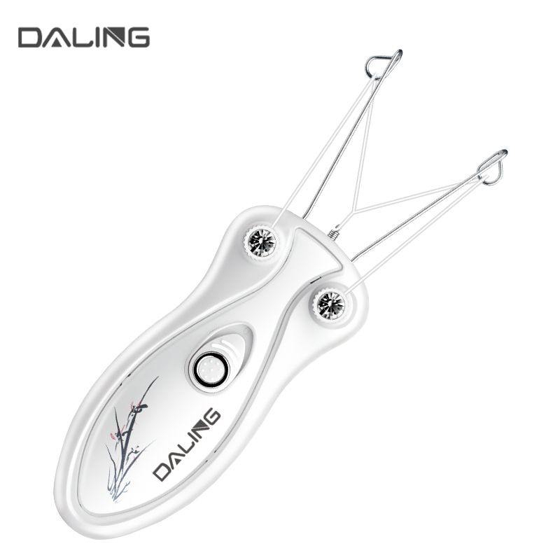 DALING-6008 Electric face straightening device, face hair plucking device, facial hair removal instrument, facial hair remover, face twisting machine, a perfect tool for removing facial hair Item Picture