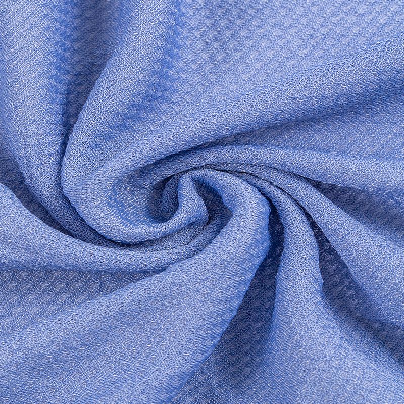 75D/36F elastic, breathable, soft, skin-friendly, anti-wrinkle, in stock, nylon bubble mesh knitted jacquard underwear T-shirt, nylon fabric honeycomb fabric details Picture