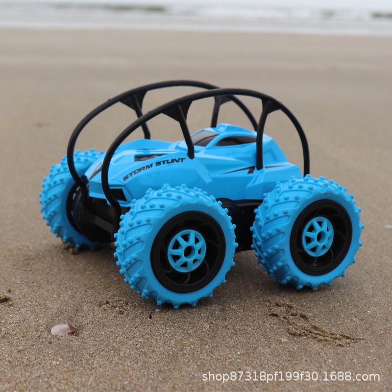 Children's electric toy cars, four-wheel rolling stunts, dump trucks, off-road remote control cars, gifts for boys aged 3 to 6 details Picture