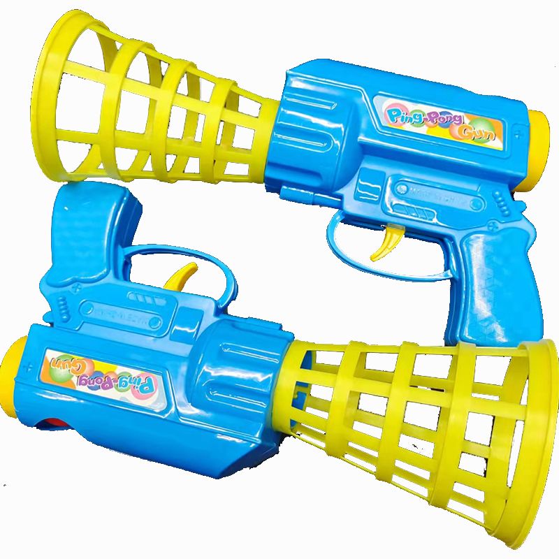 Parent-child interactive toy ejection to catch toy gun type toy