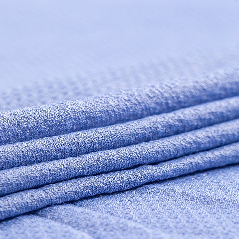 75D/36F elastic, breathable, soft, skin-friendly, anti-wrinkle, in stock, nylon bubble mesh knitted jacquard underwear T-shirt, nylon fabric honeycomb fabric Specification image