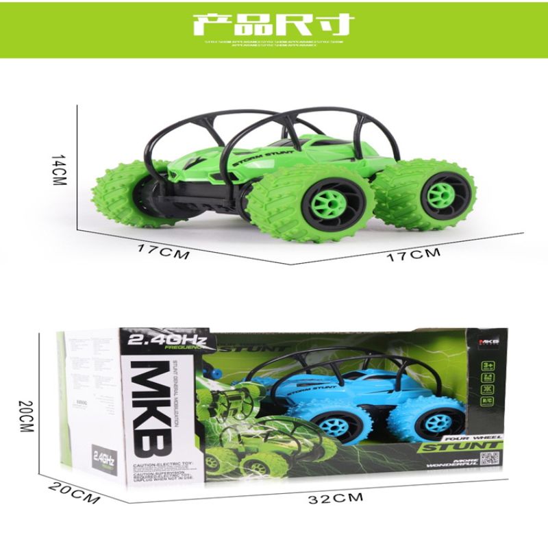 Children's electric toy cars, four-wheel rolling stunts, dump trucks, off-road remote control cars, gifts for boys aged 3 to 6 Item Picture