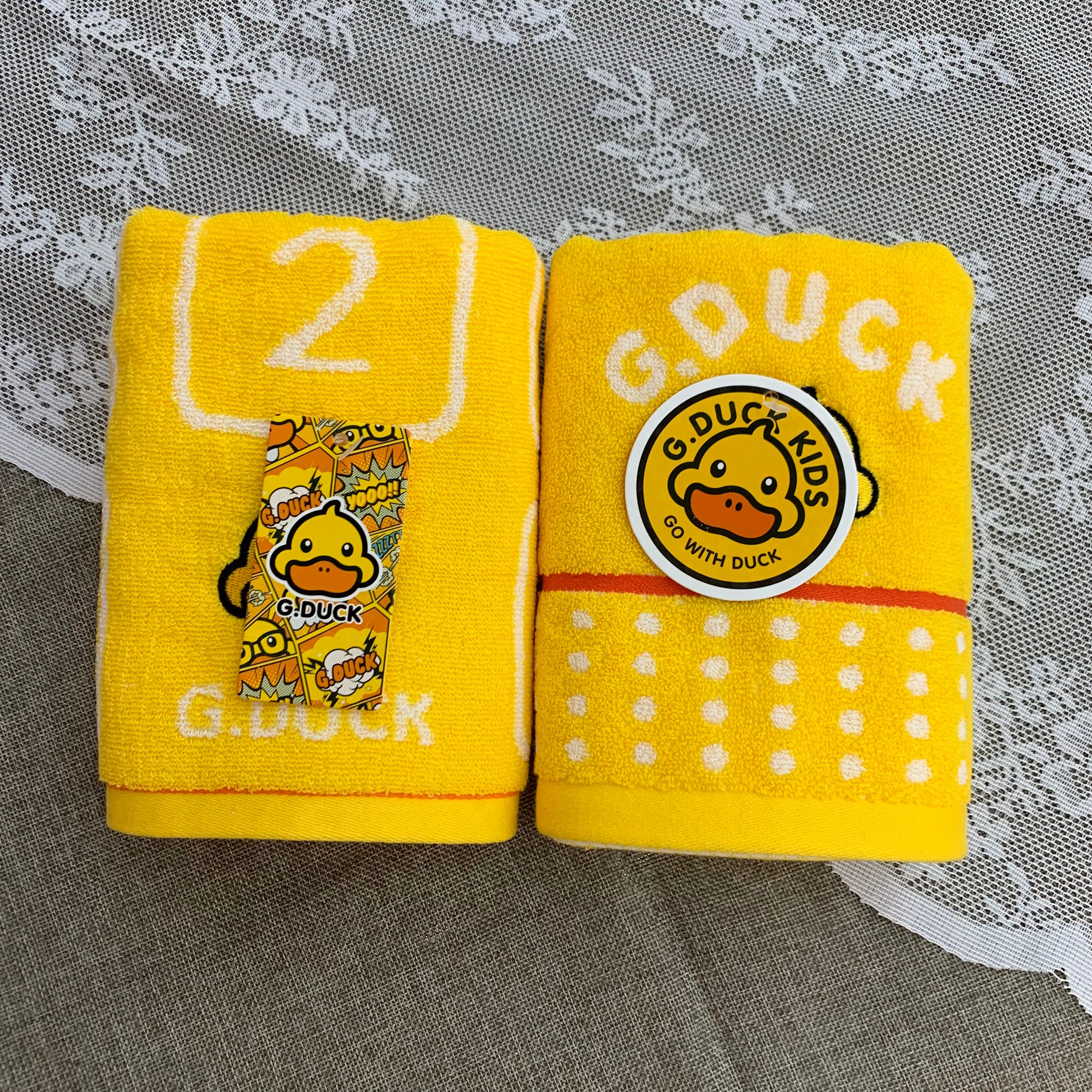 G.DUCK小黄鸭品牌纯棉毛巾双条装 秒杀活动专款 全国包邮详情2