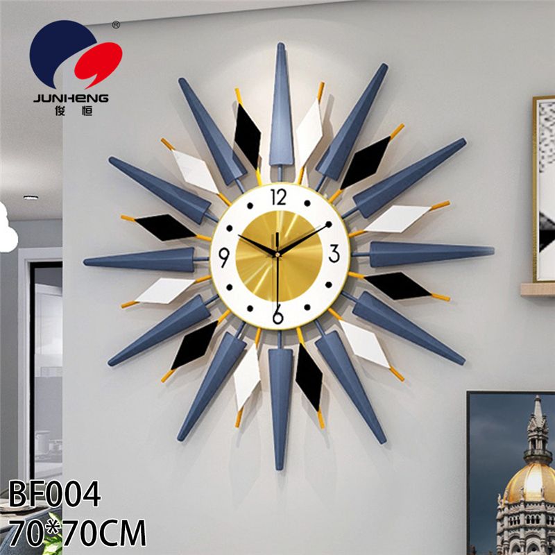 Nordic light luxury clock wall clock living room creative simple modern home fashion personality art decorative clock hanging wall