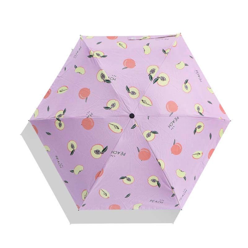 Yiwu's century-old Tongzhou Umbrella Industry offers 50% off small umbrellas, pocket umbrellas, convenient to carry, small sun umbrellas, 5019 fruit Fun Specification image