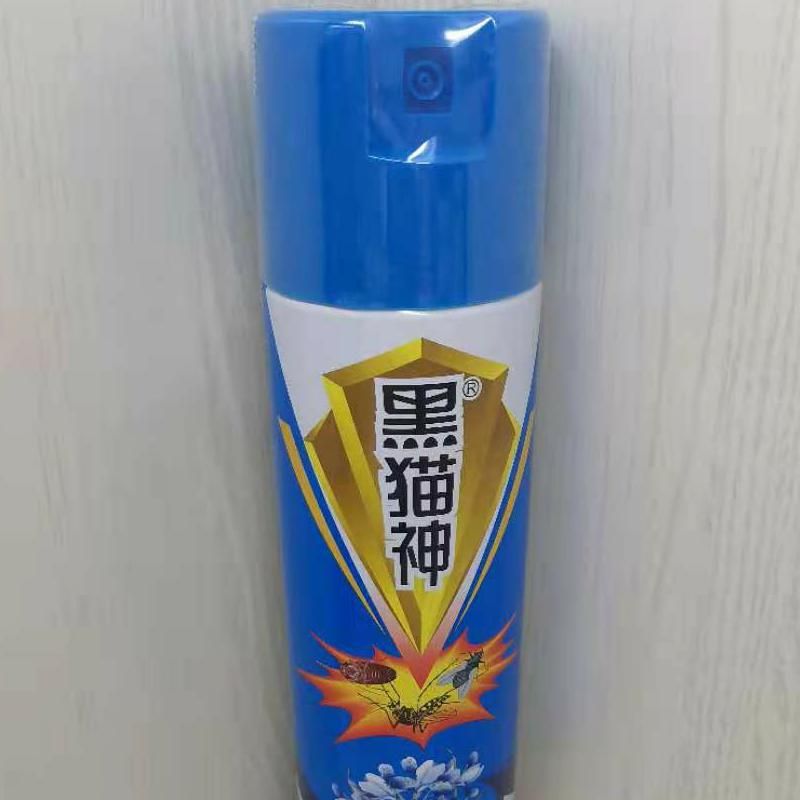 Black cat God Orchid flower kill cockroach aerosol small canning factory shop